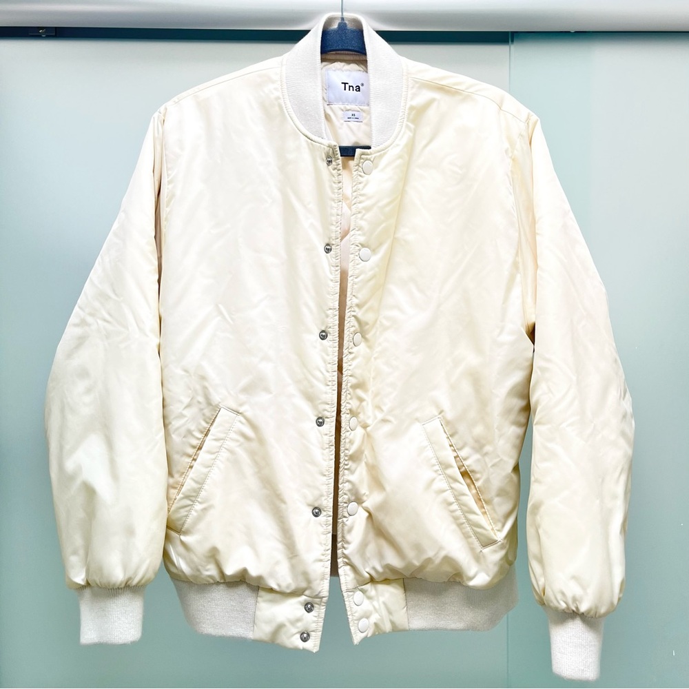 TNA Aritzia Cream Coach Jacket
